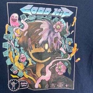 GOOD KID Graphic Tee – Navy • Size Small (Gildan Heavy Cotton)